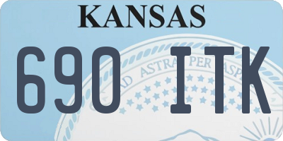KS license plate 690ITK