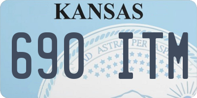 KS license plate 690ITM