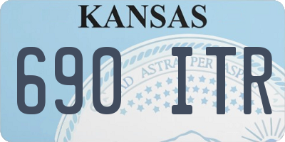 KS license plate 690ITR