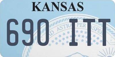 KS license plate 690ITT