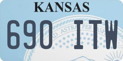 KS license plate 690ITW