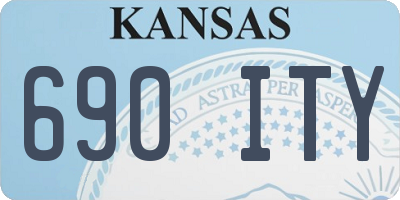 KS license plate 690ITY