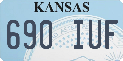 KS license plate 690IUF