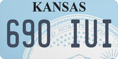 KS license plate 690IUI