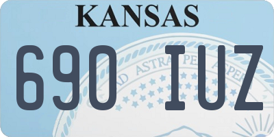 KS license plate 690IUZ