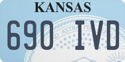 KS license plate 690IVD