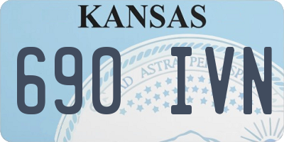 KS license plate 690IVN