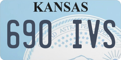 KS license plate 690IVS