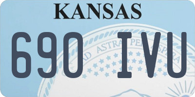 KS license plate 690IVU