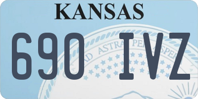 KS license plate 690IVZ