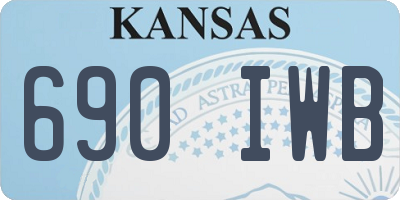 KS license plate 690IWB