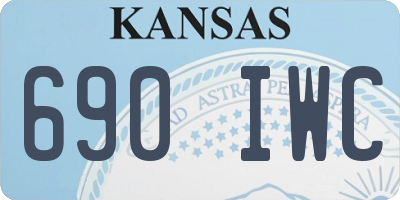 KS license plate 690IWC
