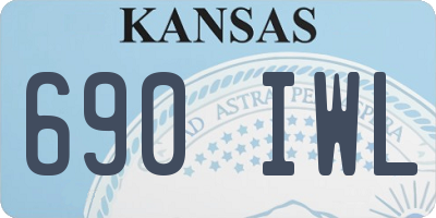 KS license plate 690IWL
