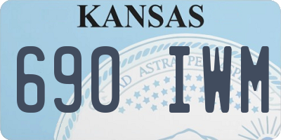 KS license plate 690IWM