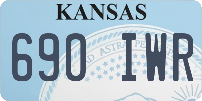 KS license plate 690IWR
