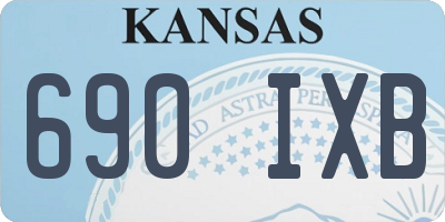 KS license plate 690IXB