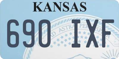 KS license plate 690IXF