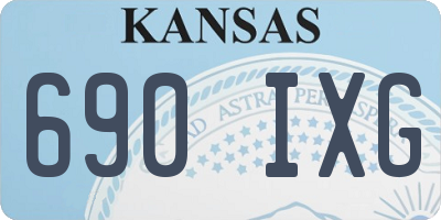 KS license plate 690IXG