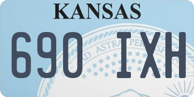 KS license plate 690IXH