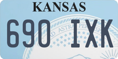 KS license plate 690IXK