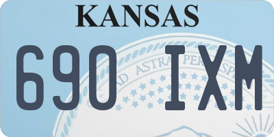 KS license plate 690IXM