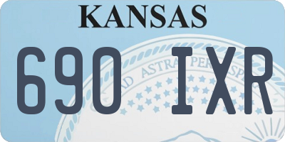 KS license plate 690IXR