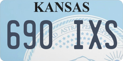 KS license plate 690IXS