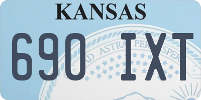 KS license plate 690IXT