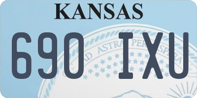 KS license plate 690IXU