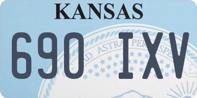 KS license plate 690IXV