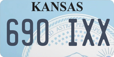 KS license plate 690IXX