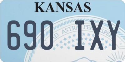 KS license plate 690IXY