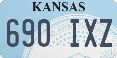KS license plate 690IXZ