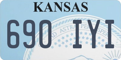 KS license plate 690IYI