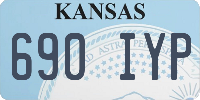 KS license plate 690IYP