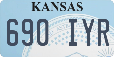 KS license plate 690IYR