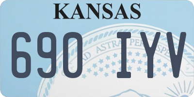 KS license plate 690IYV