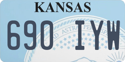 KS license plate 690IYW