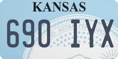 KS license plate 690IYX