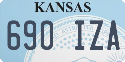 KS license plate 690IZA