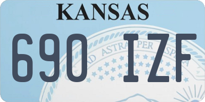 KS license plate 690IZF