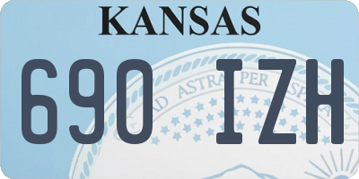 KS license plate 690IZH