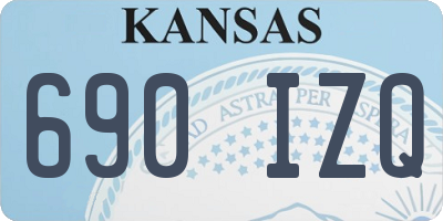 KS license plate 690IZQ