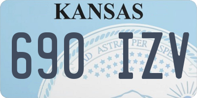 KS license plate 690IZV