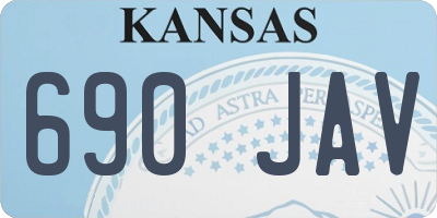 KS license plate 690JAV