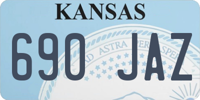 KS license plate 690JAZ
