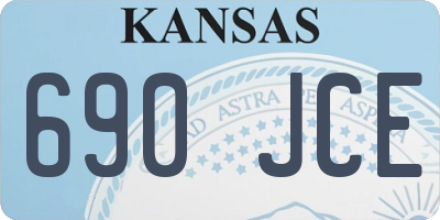 KS license plate 690JCE