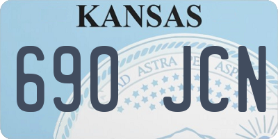 KS license plate 690JCN