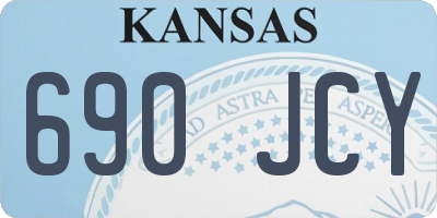 KS license plate 690JCY
