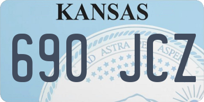 KS license plate 690JCZ